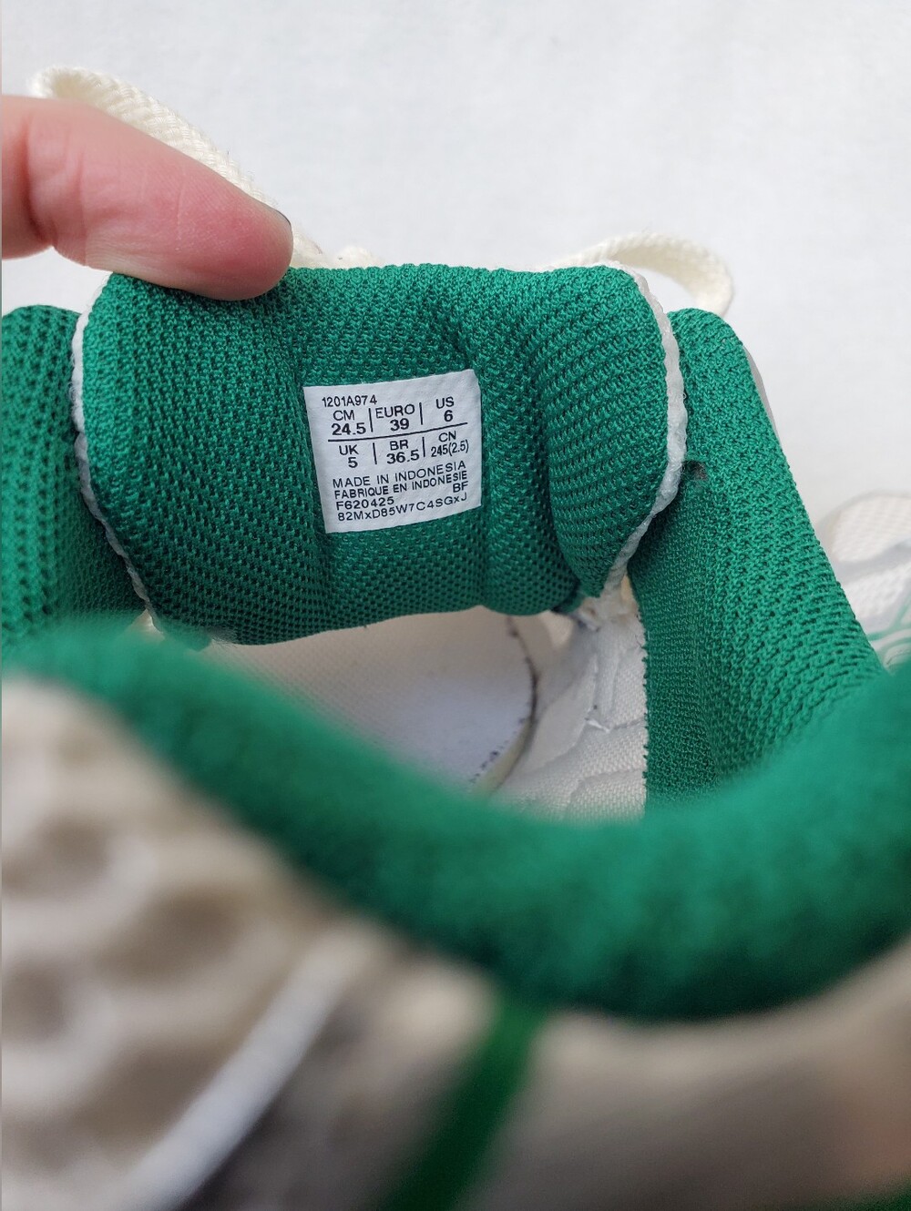 Asics Gel 1130 Cream/Kale Womens 7.5 - Picture 11 of 13
